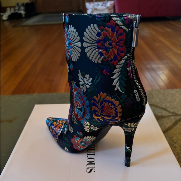 Floral Stiletto Ankle Booties - Picture 3 of 4